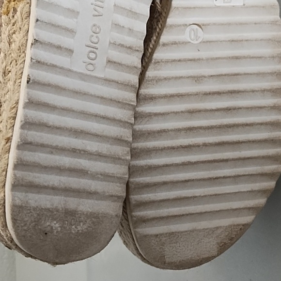 Dolce Vita Tan Espadrille Slide Platform Shoes - Picture 7 of 12